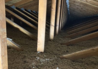 Attic Before & After - Insulation Services in Northern Michigan - Warmer Mornings Air Sealing & Insulation