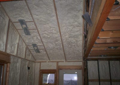 Closed Cell Wall Foam After - Insulation Services in Northern Michigan - Warmer Mornings Air Sealing & Insulation
