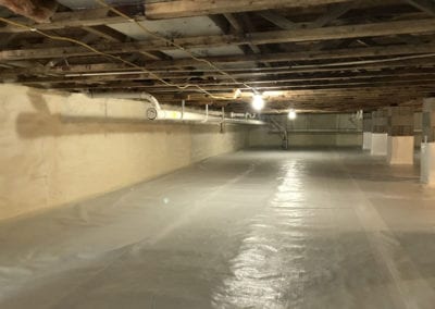 Crawl Space Drainage Matting - Crawlspace Encapsulation - Services in Northern Michigan - Warmer Mornings Air Sealing & Insulation