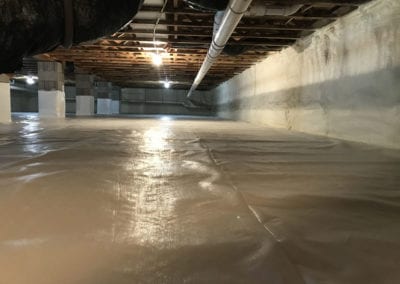 Crawl Space Drainage Matting - Crawlspace Encapsulation - Services in Northern Michigan - Warmer Mornings Air Sealing & Insulation