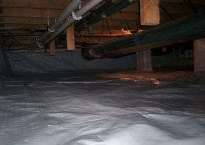 Crawl Space Floor & Wall Liner - Crawlspace Encapsulation - Services in Northern Michigan - Warmer Mornings Air Sealing & Insulation