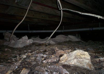 Shallow Crawl Space Before - Crawlspace Encapsulation - Services in Northern Michigan - Warmer Mornings Air Sealing & Insulation